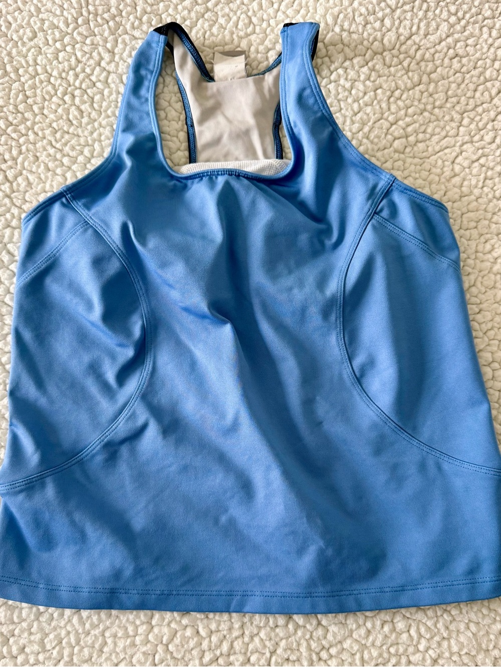 REI Black and Light Blue Women's Athletic Tank